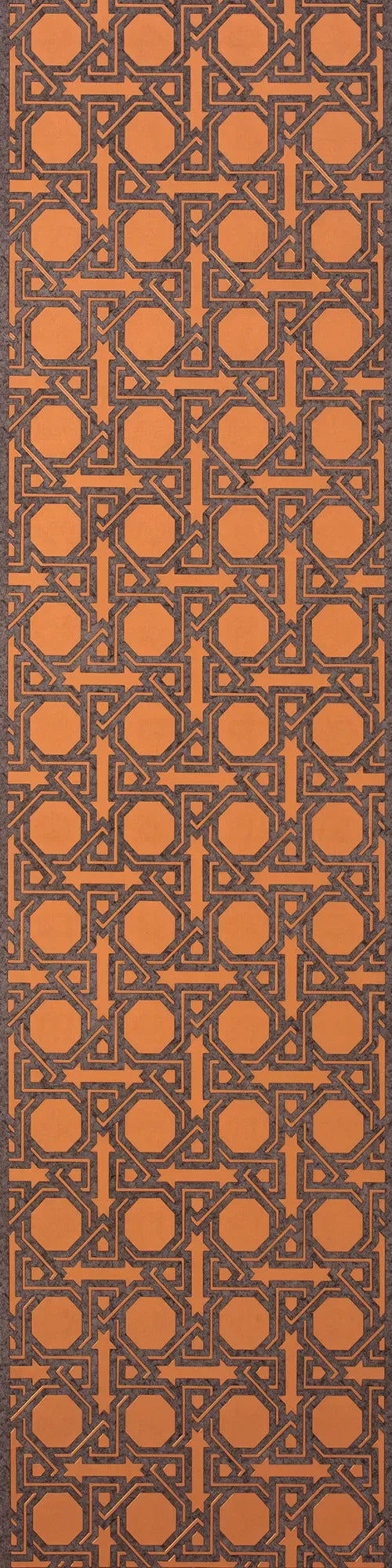 Stellar 65308 Orange Geometric Design Texture Wall Panel