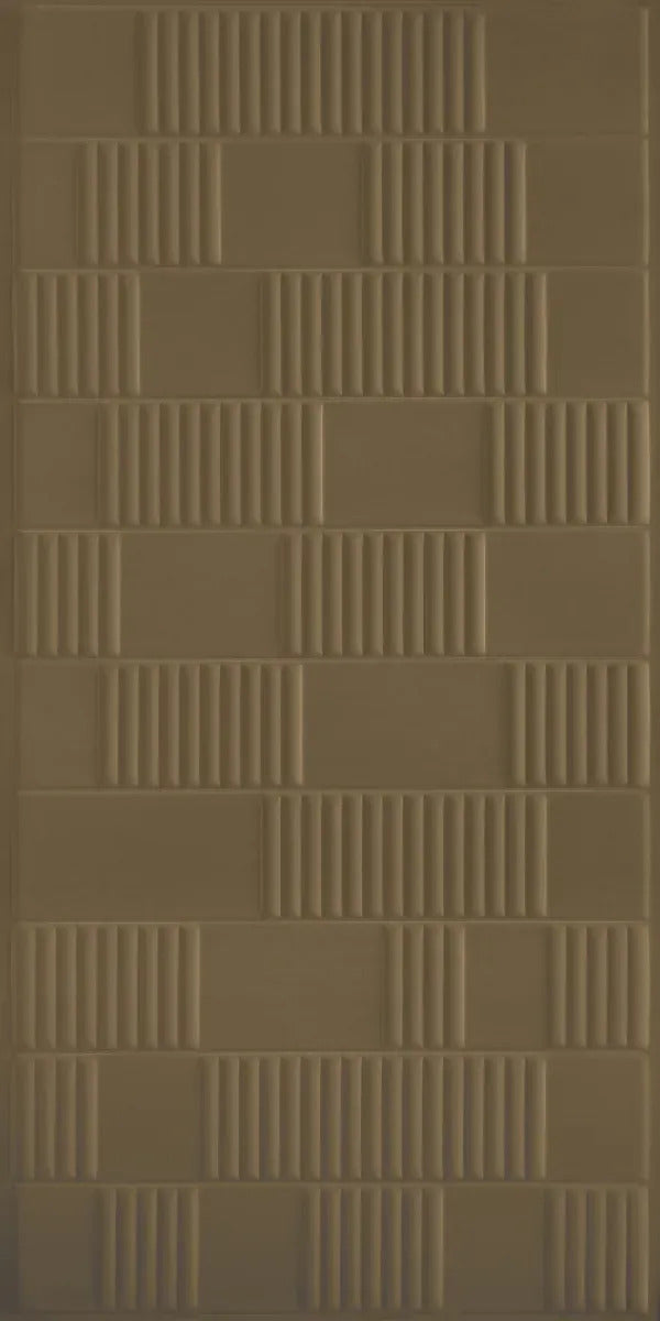 Stellar Flute 65564 Brown Geometric Design Texture Wall Panel