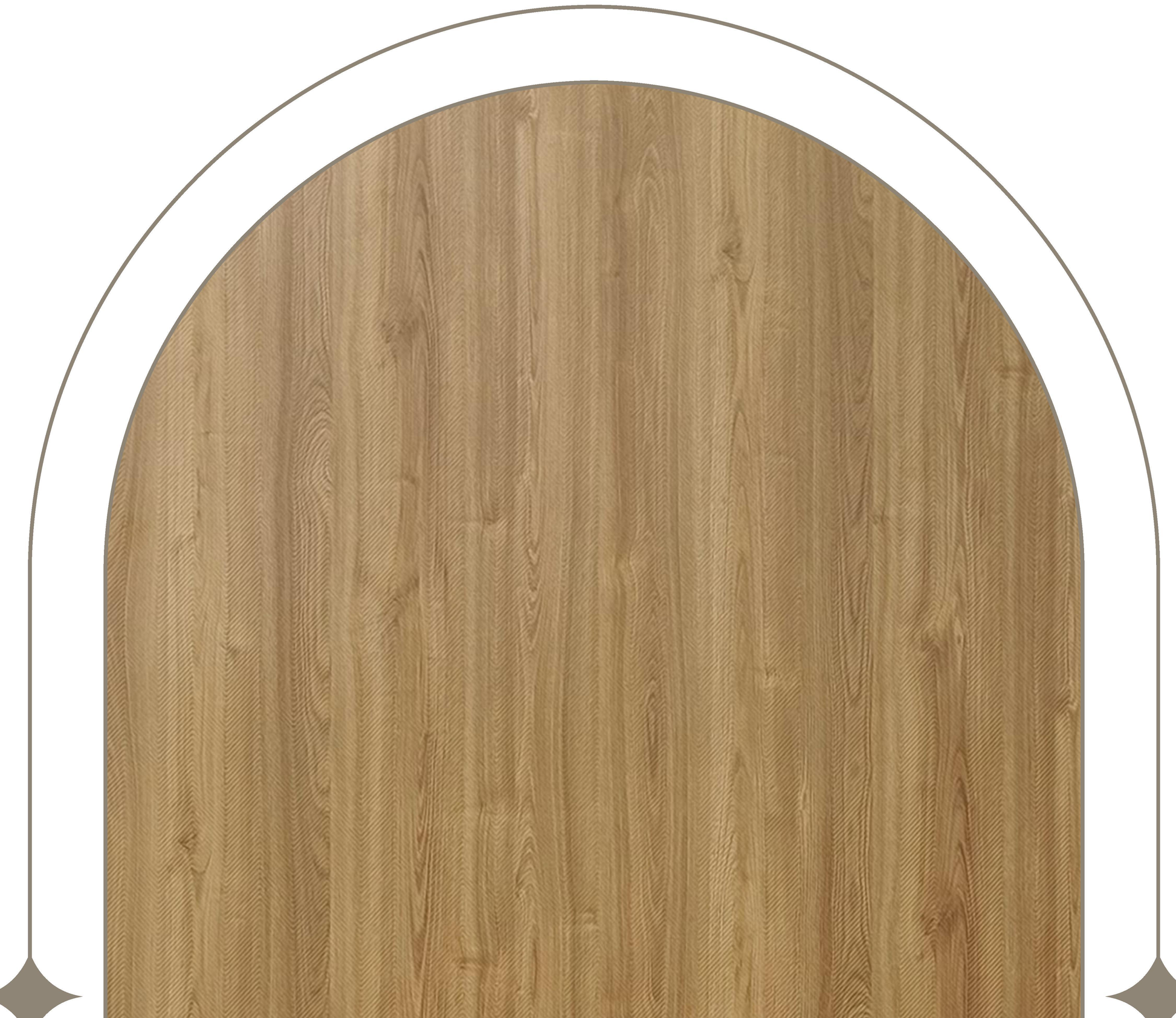 Brown laminate with a wood grain texture and vertical pattern.
