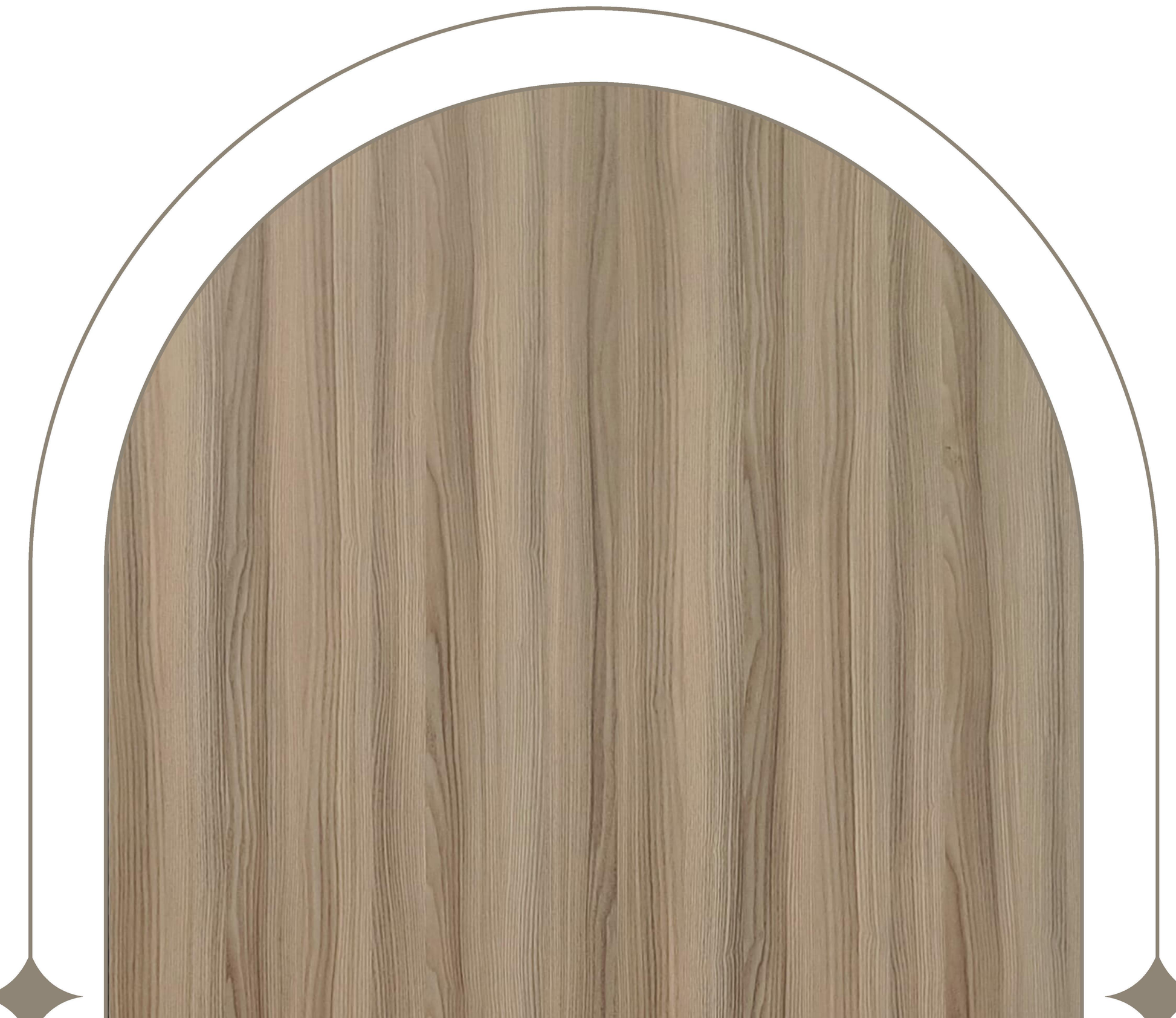 Beige wood grain laminate with textured finish and vertical grain direction.