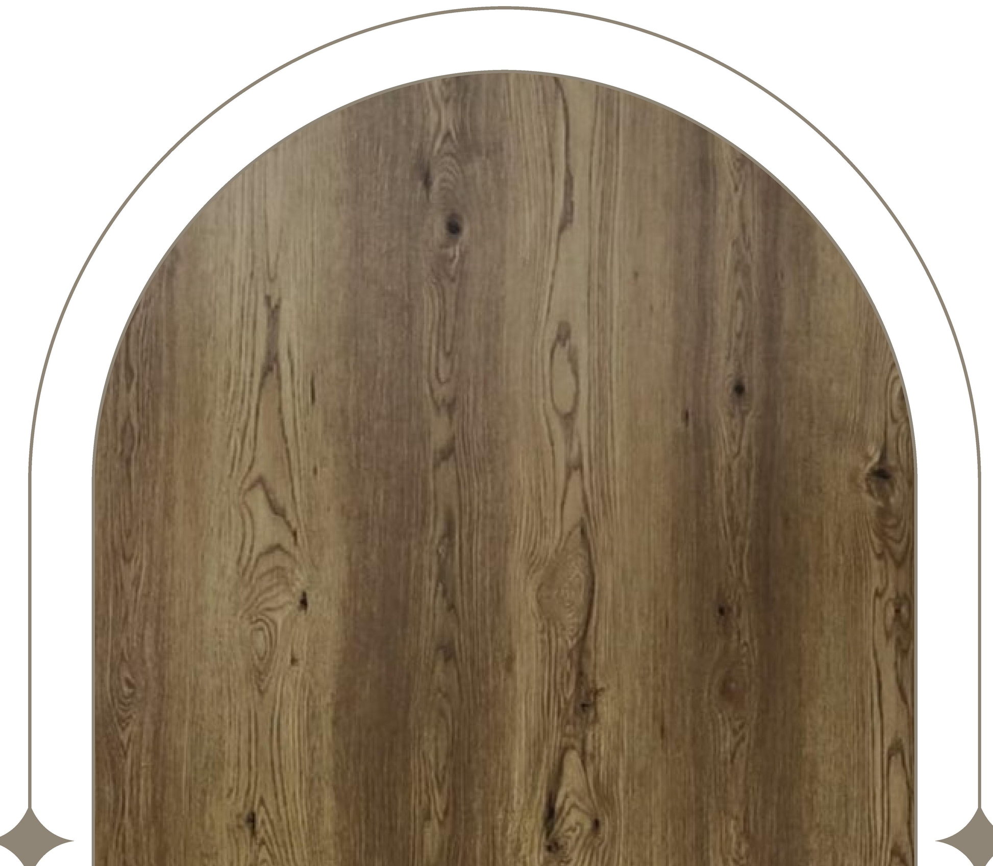 Brown wood laminate with textured finish and vertical grain pattern.