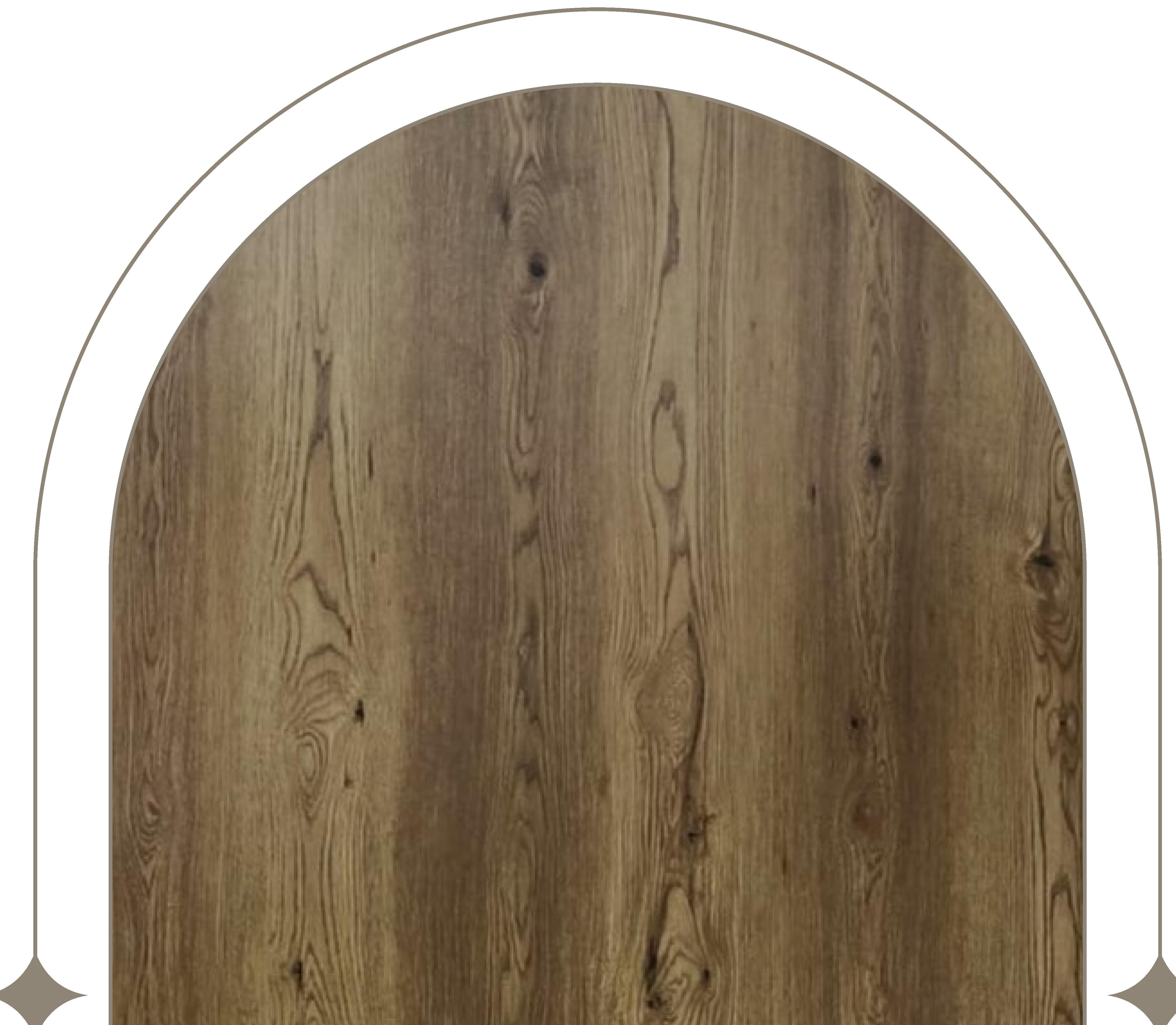 Brown wood laminate with textured finish and vertical grain pattern.