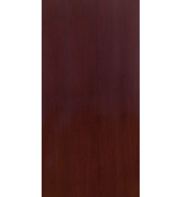 Brown wood grain decorative laminate with suede finish and subtle texture visible in the dark brown pattern
