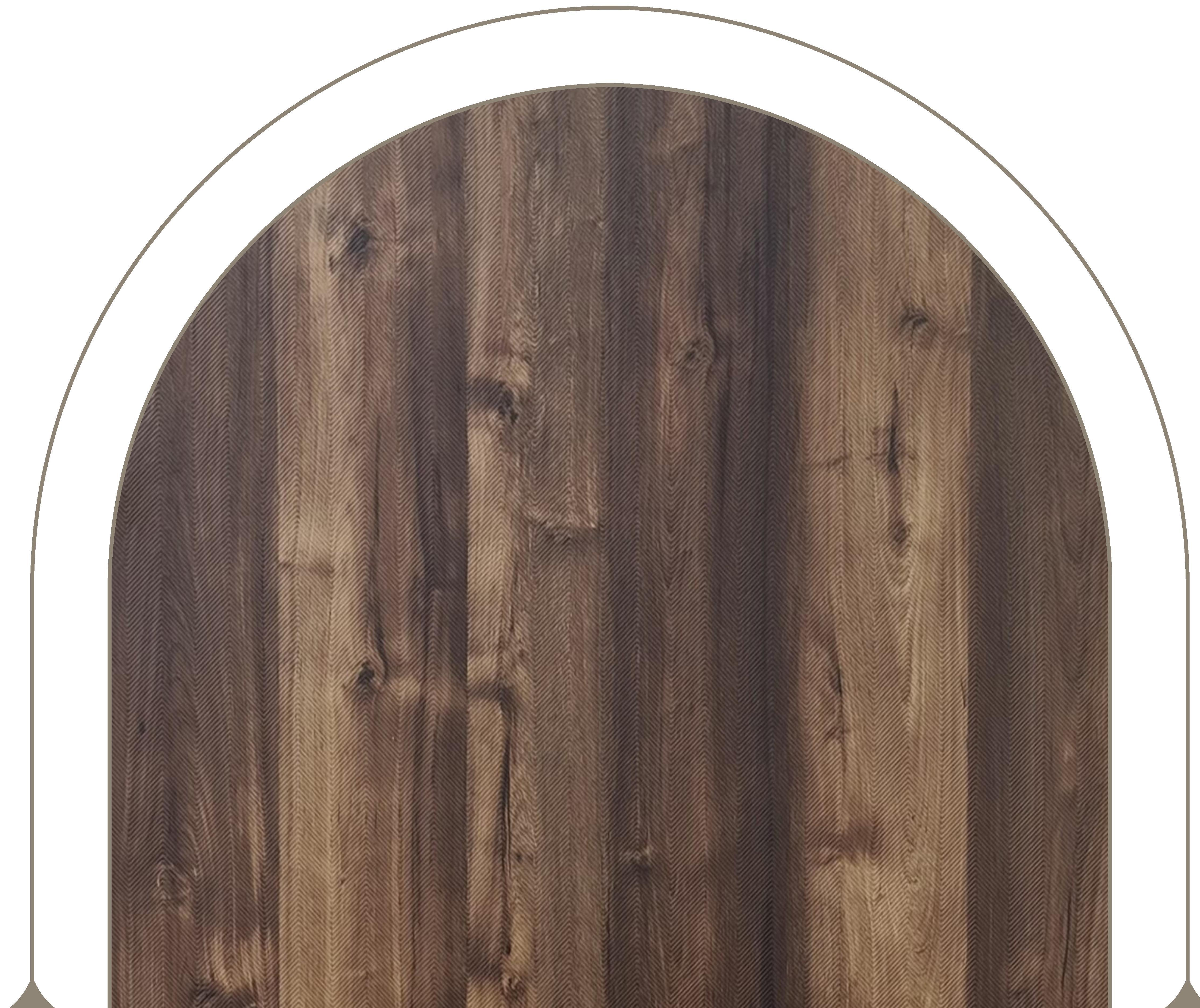 Brown laminate with textured wood grain pattern and vertical grain direction.