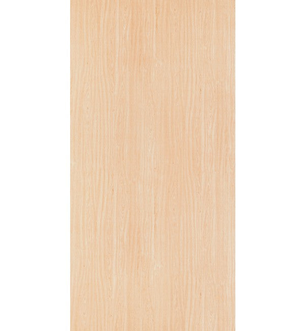 Beige wood grain decorative laminate with suede finish and subtle texture, displaying a light wood pattern and vertical