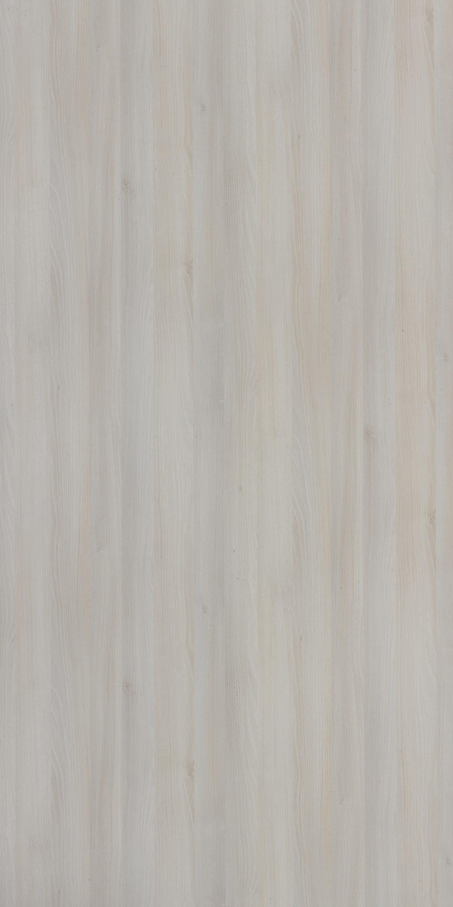 White wood grain laminate with suede finish and vertical wood pattern texture
