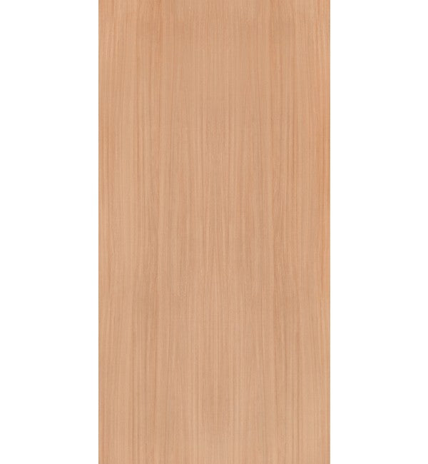 Beige wood grain decorative laminate with suede finish and vertical wood pattern texture