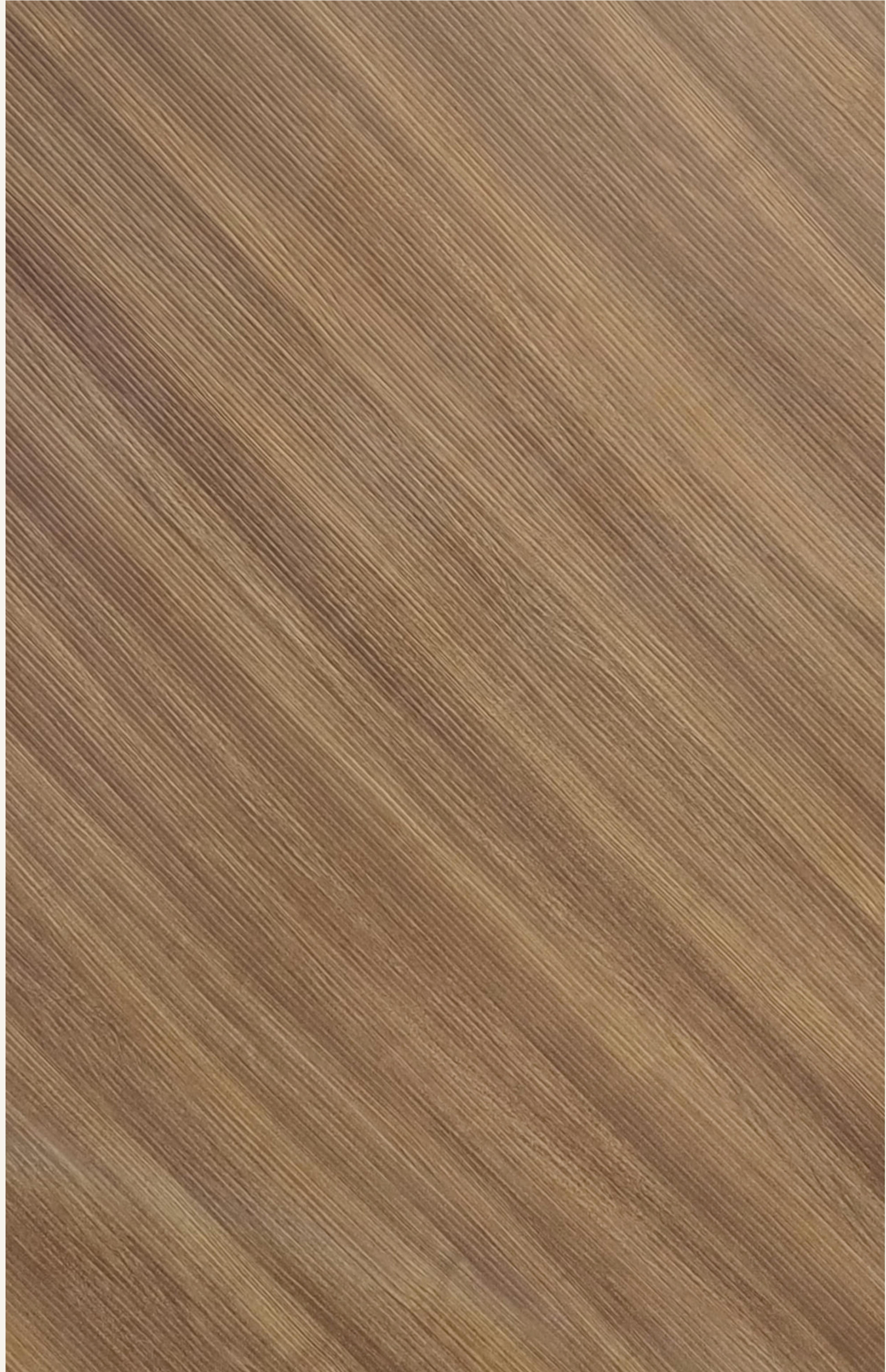 Brown laminate with diagonal wood grain pattern and glossy finish.