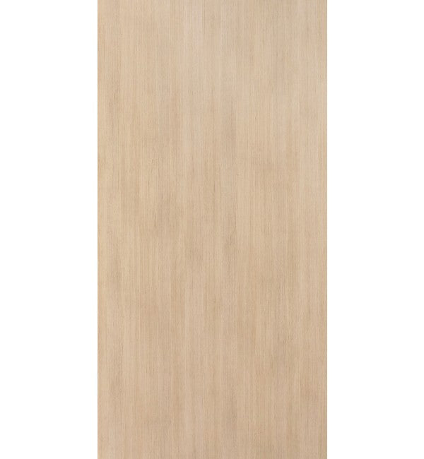 Beige wood grain decorative laminate with suede finish and vertical wood texture pattern.