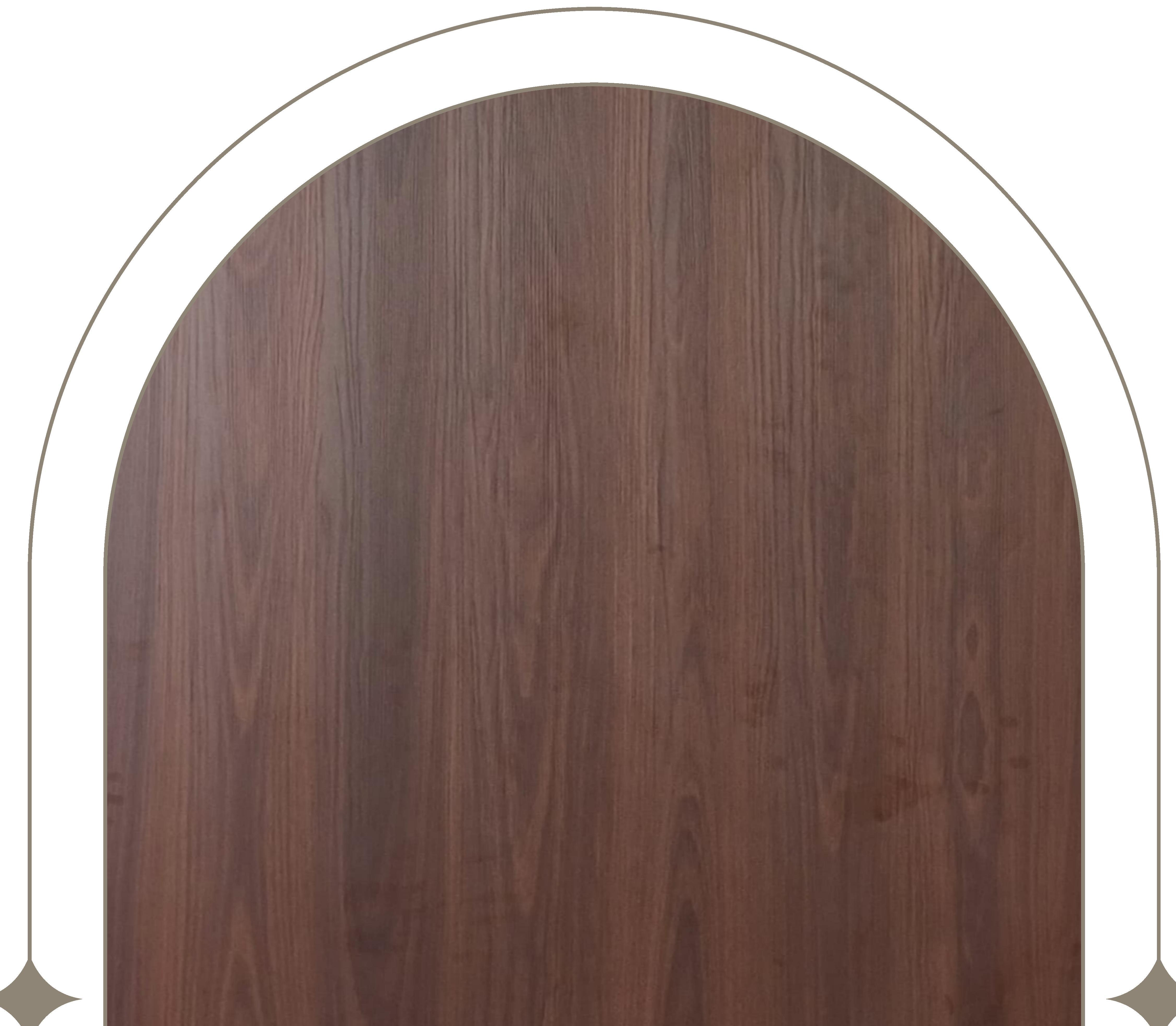 Brown wood laminate with vertical grain and textured finish.