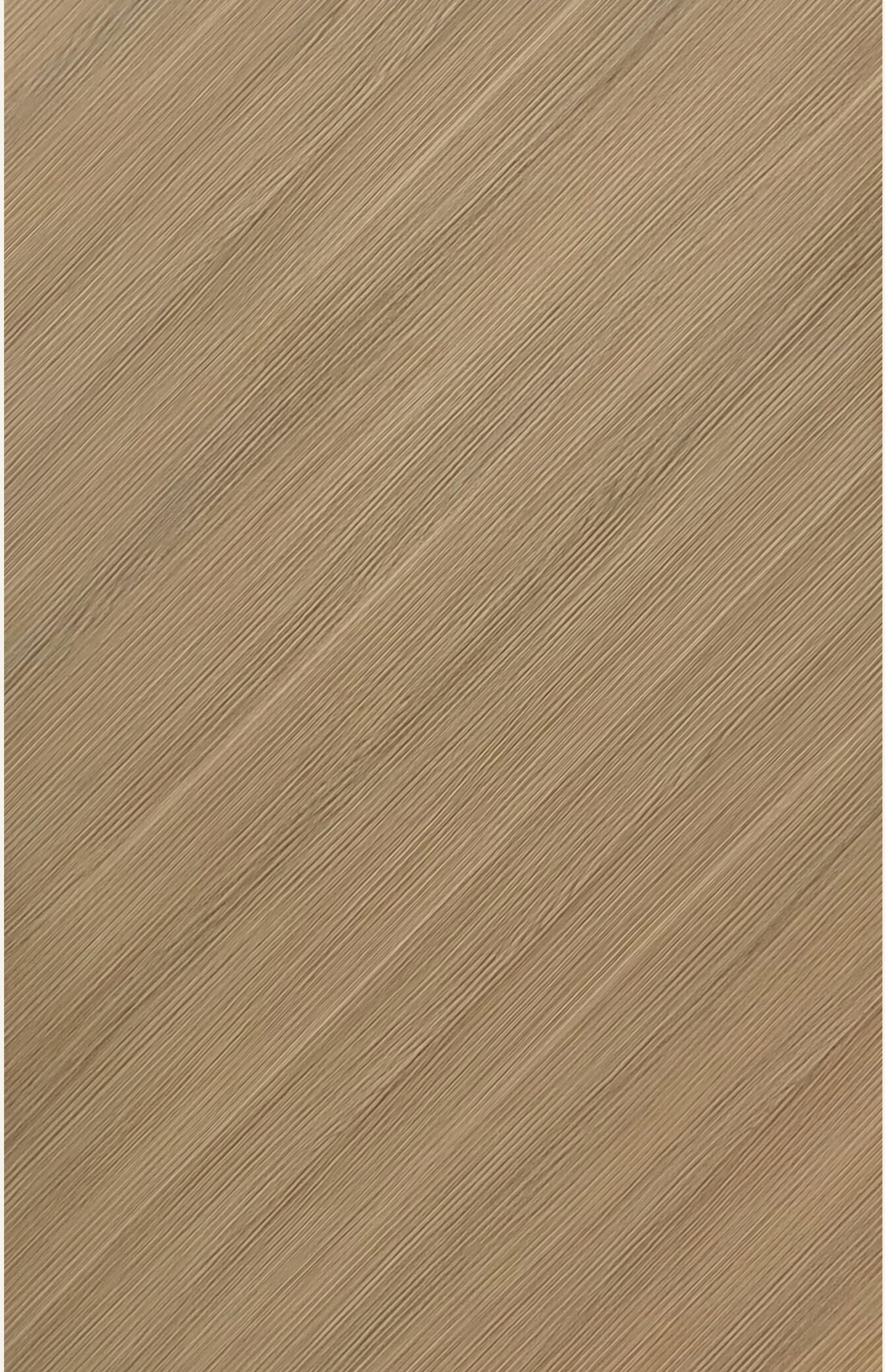 Beige wood grain laminate with diagonal texture and subtle sheen.