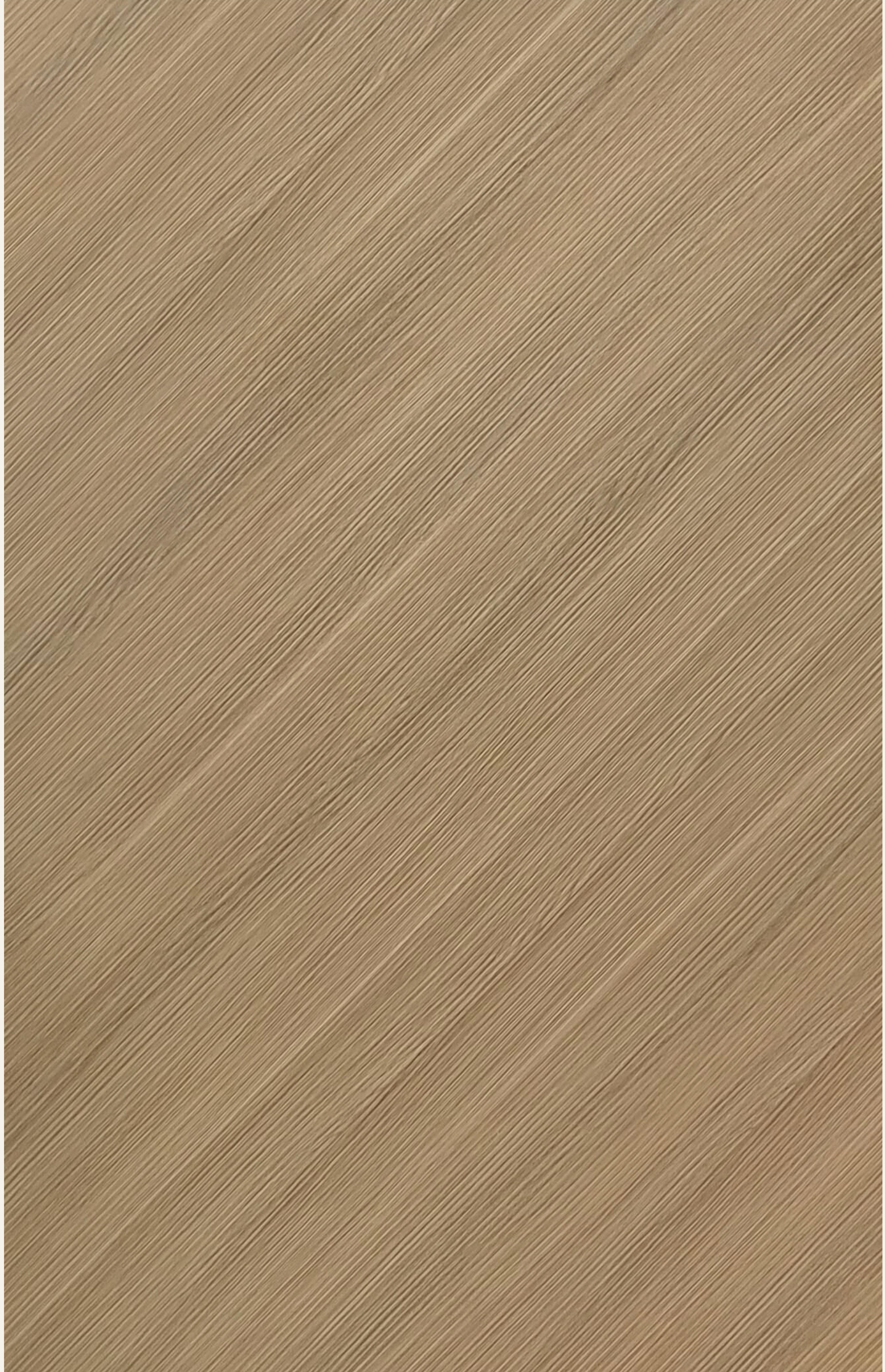 Beige wood grain laminate with diagonal texture and subtle sheen.