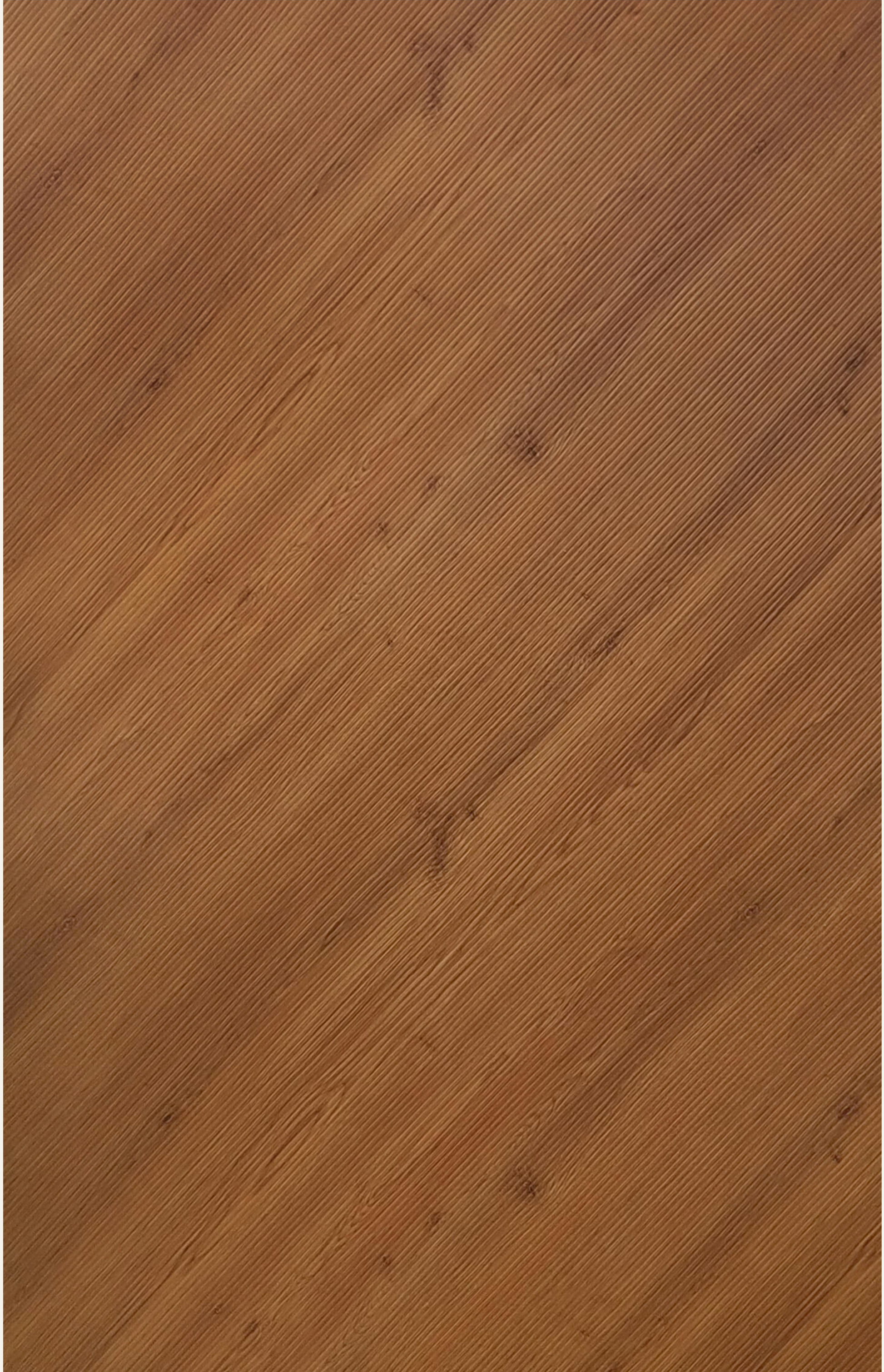 Brown laminate with wood grain texture and diagonal pattern, medium sheen finish.