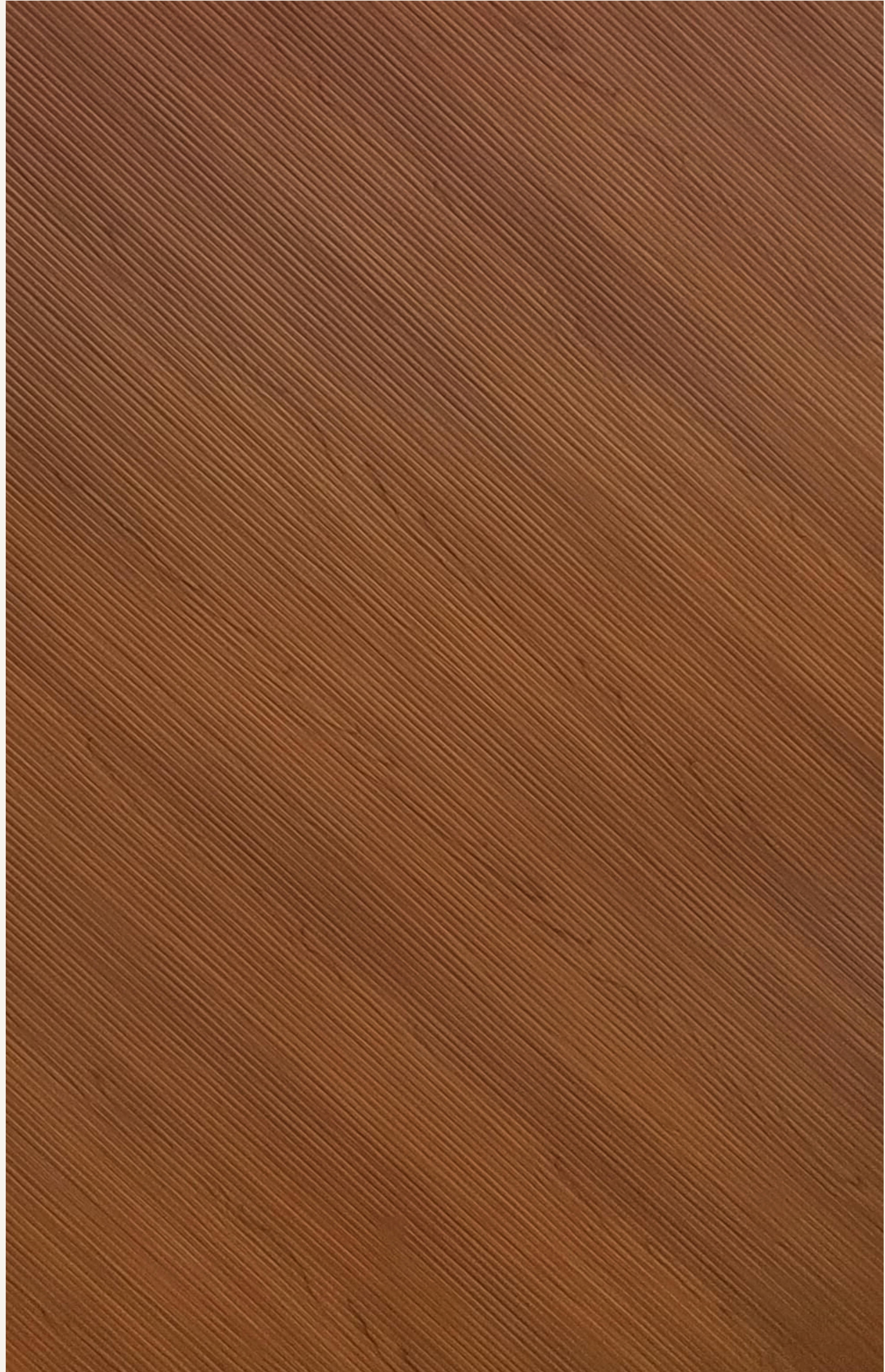 Brown laminate with diagonal wood grain pattern and glossy finish.