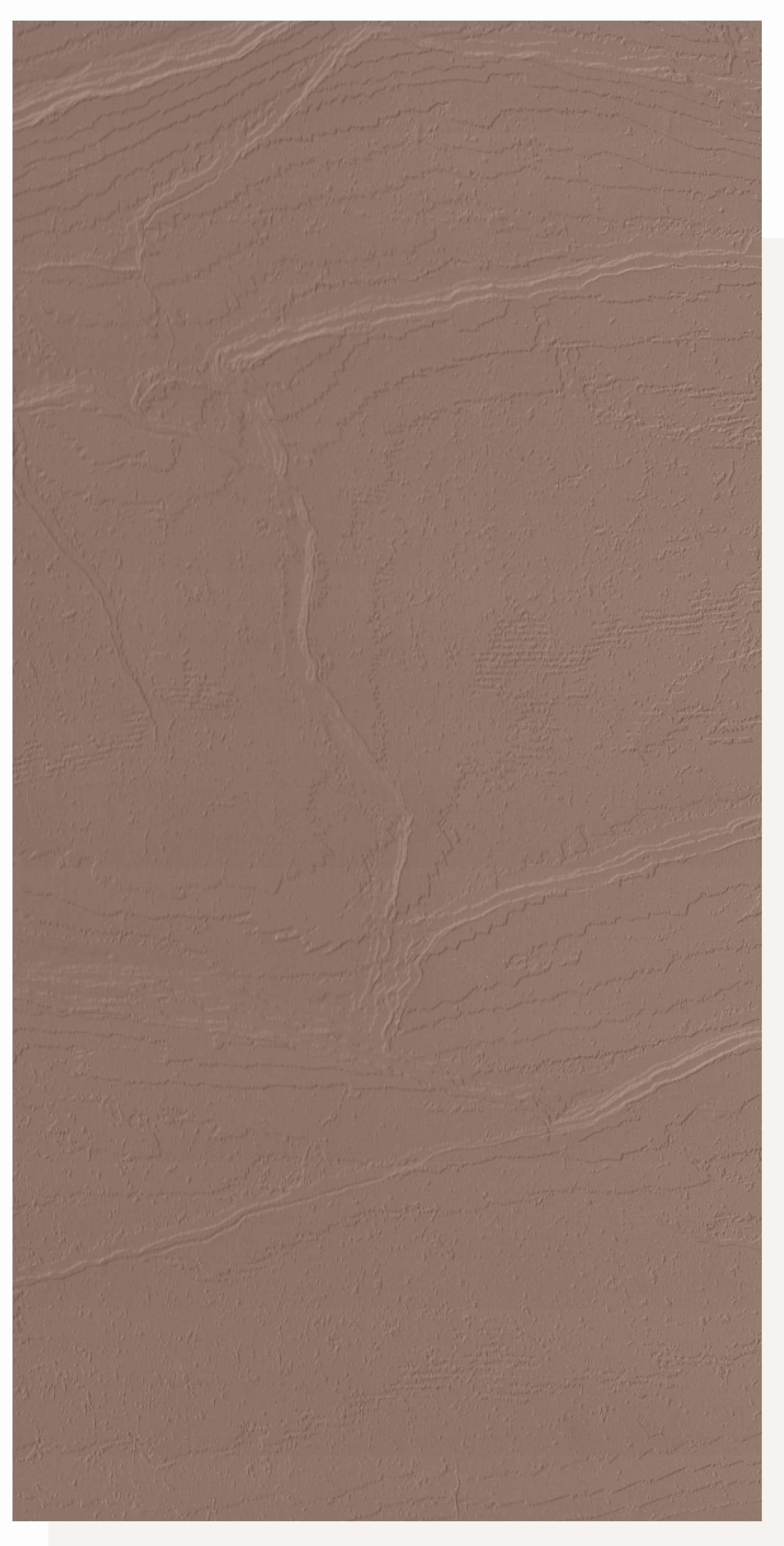 Brown laminate with textured finish and visible wood grain pattern.