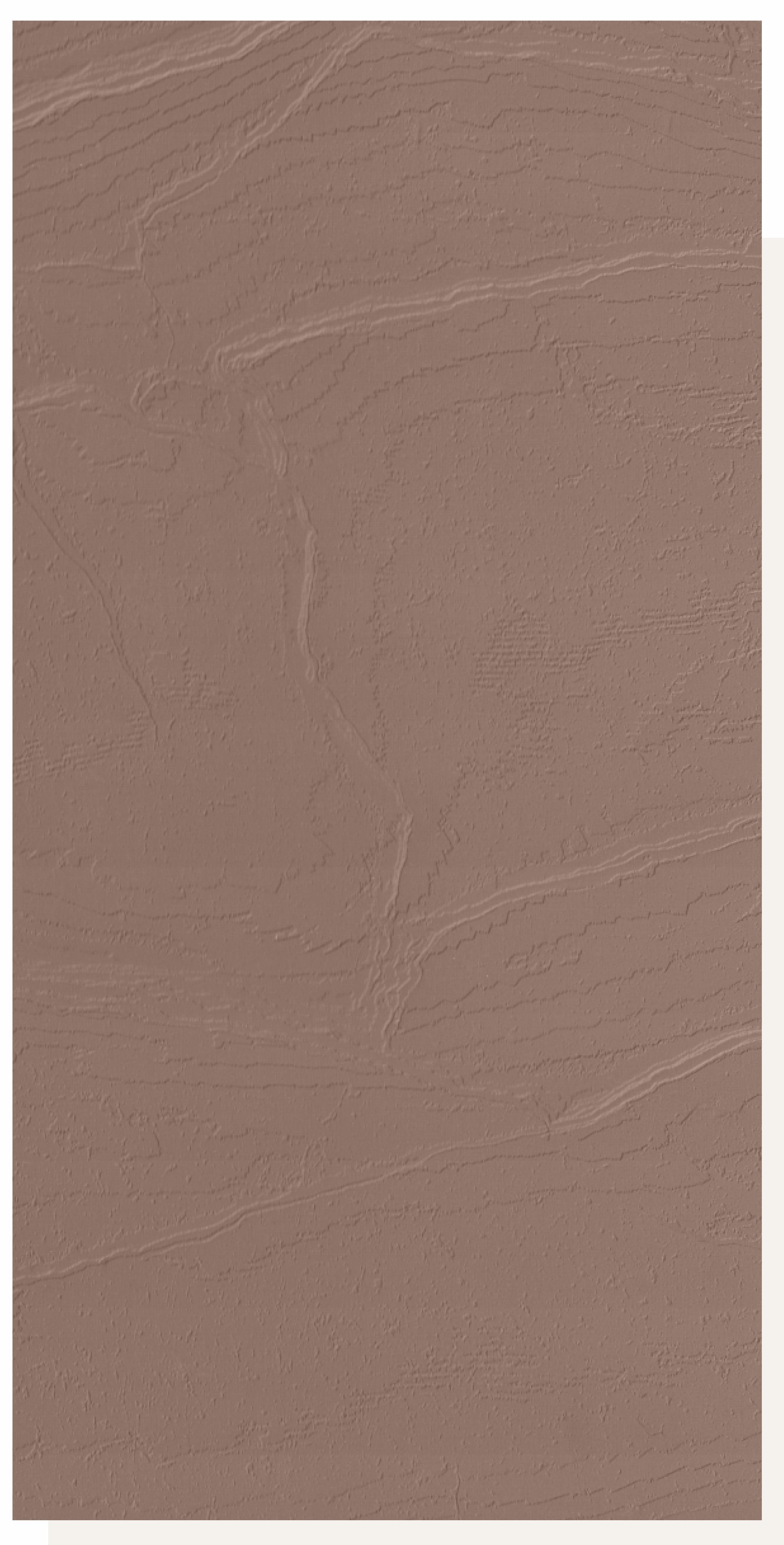 Brown laminate with textured finish and visible wood grain pattern.