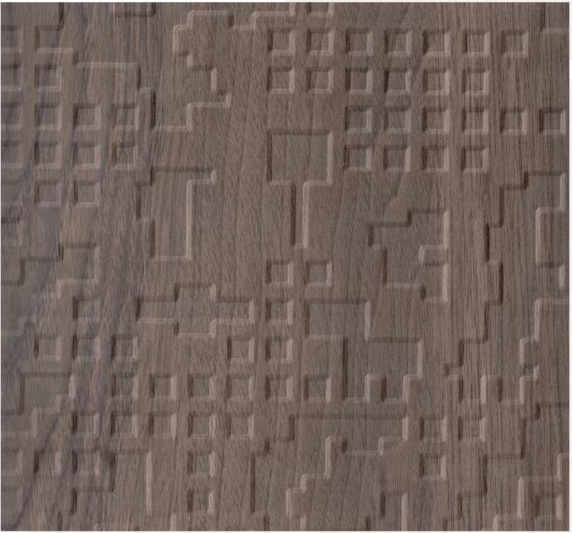 Brown laminate with textured wood grain pattern and subtle geometric design.