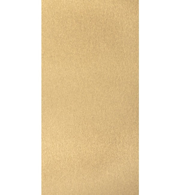 Brushed gold metallic laminate with subtle texture and sheen, beige tone visible in decorative laminate surface.