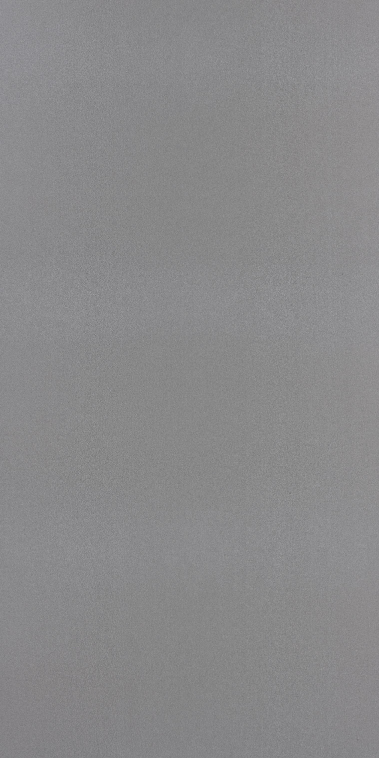 Grey high gloss laminate with smooth solid finish and subtle texture, showing uniform grey color and reflective sheen.