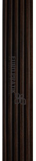 Brown wood louver panel with textured finish and visible wood grain pattern, showcasing slatted design and layered