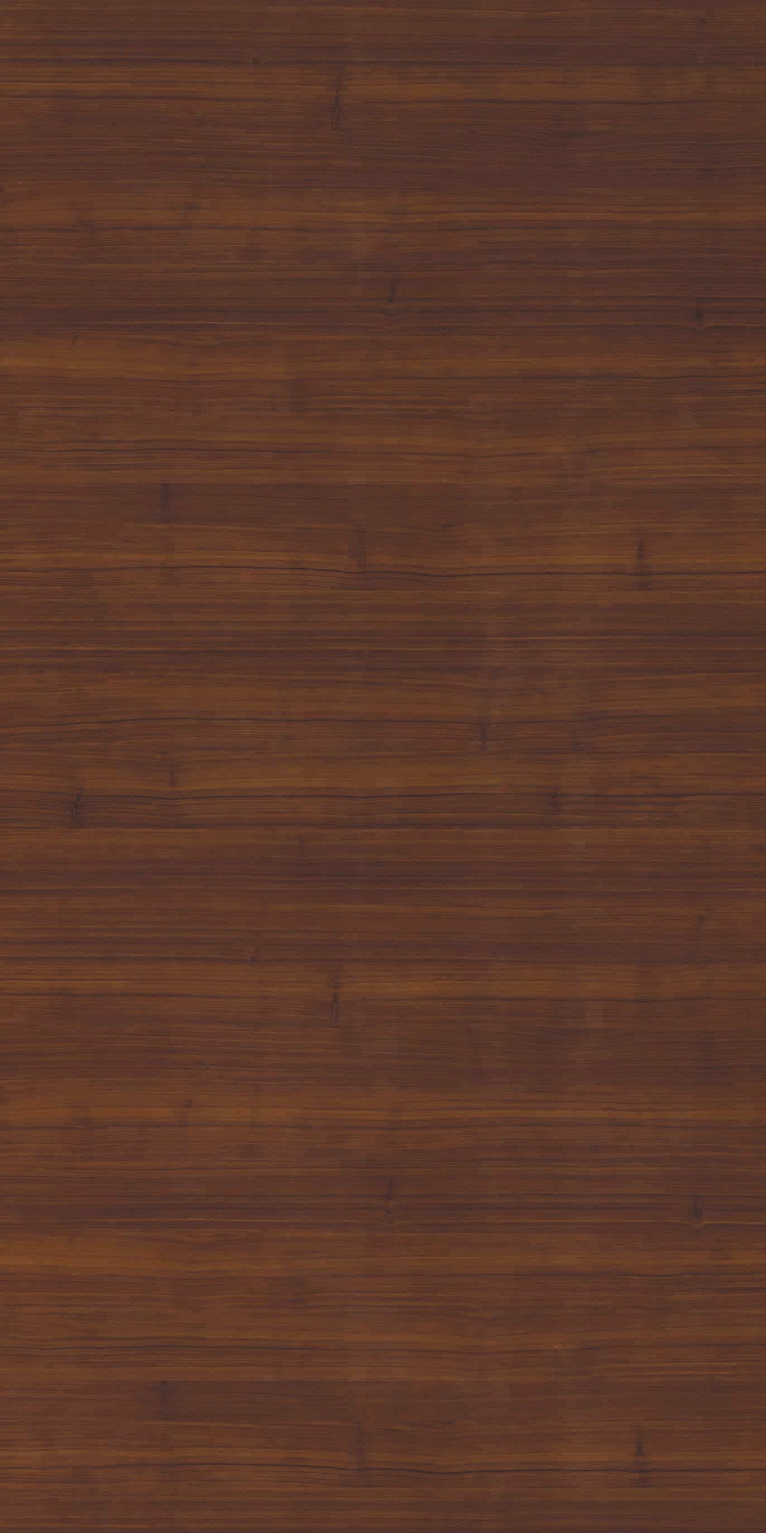 Brown wood laminate with wood grain pattern and suede finish showing horizontal texture and dark brown streaks.