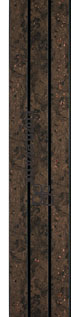 Brown wood louver panel with textured finish and visible wood grain pattern, showcasing layered slats.