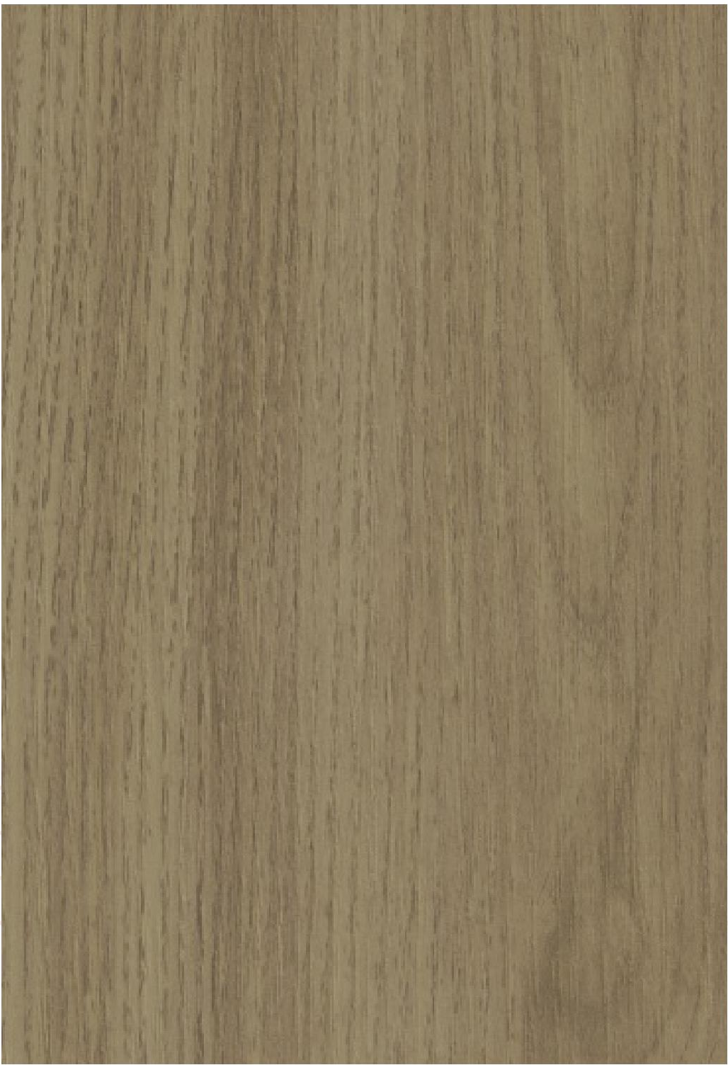 Brown laminate with a matte finish and vertical wood grain texture.