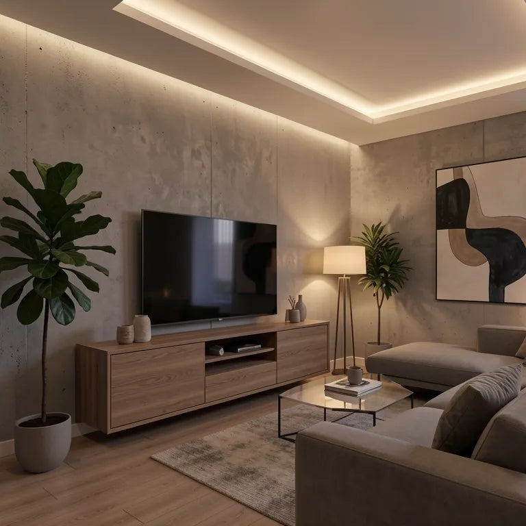 Brown laminate with a matte finish and vertical wood grain texture.