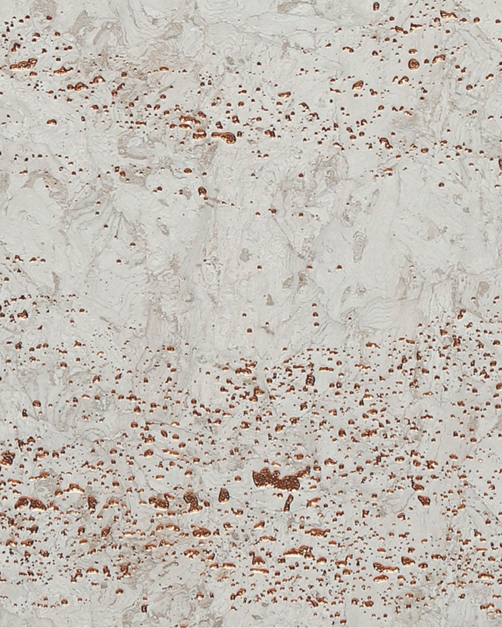 White textured designer wall panel with copper speckles and marbled pattern, showcasing texture and decorative design