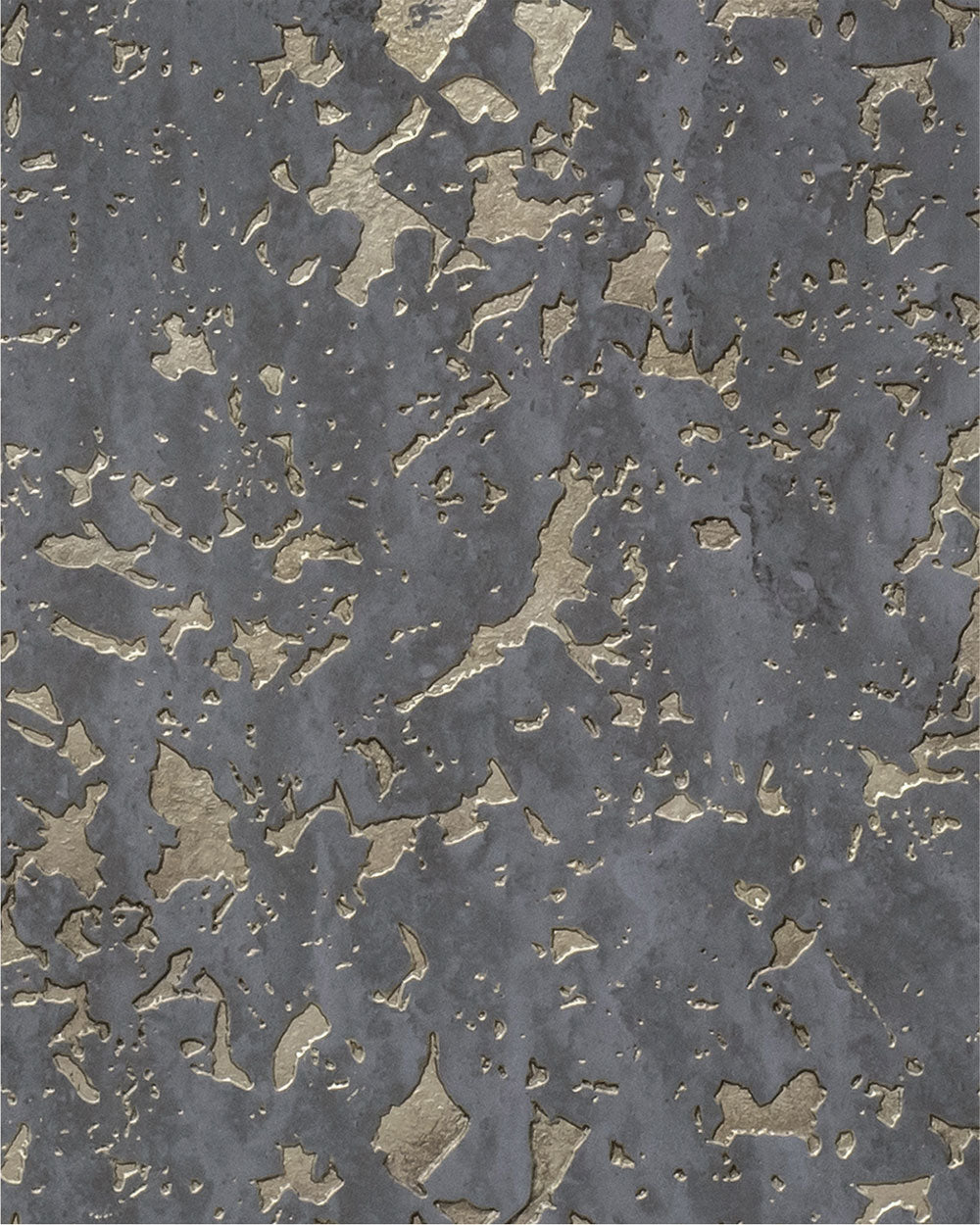 Grey textured designer wall panel with abstract pattern and rough finish, showing irregular shapes and varying depth.