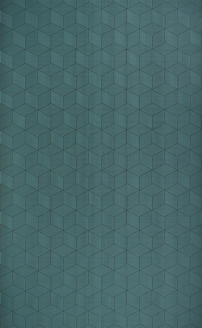 Blue louver panel with textured geometric pattern and repeating diamond design, featuring diagonal lines and subtle shading