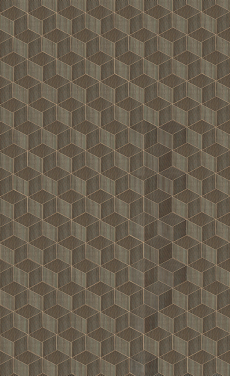 Grey geometric patterned louver panel with textured finish and repeating 3D cube design in varying shades of grey.