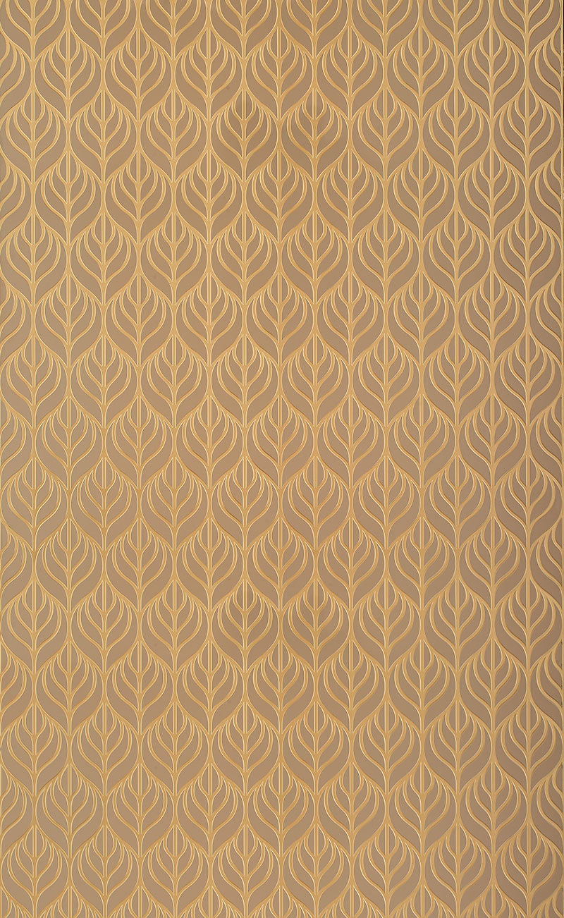 Beige designer wall panel with textured leaf pattern and embossed details, showing intricate design and surface texture.