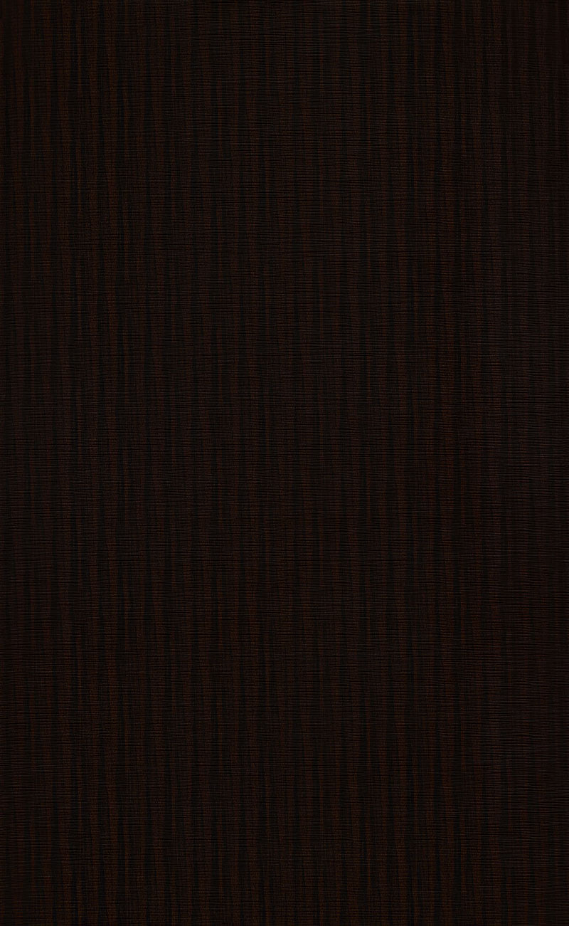 Wenge textured fluted wall panel with vertical ridges and textured finish.
