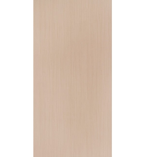 Beige wood grain decorative laminate with subtle texture and vertical grain pattern, showcasing a light wood tone finish.
