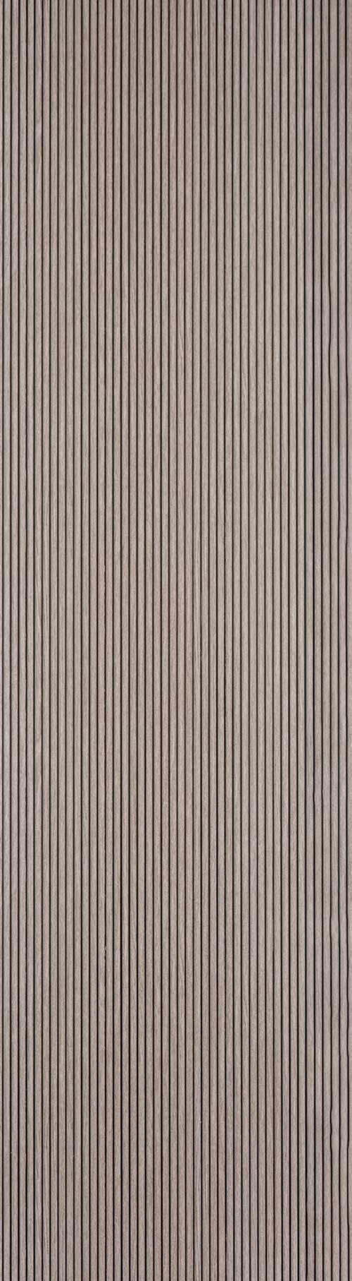 Beige fluted wall panel with matte finish and vertical grooves.