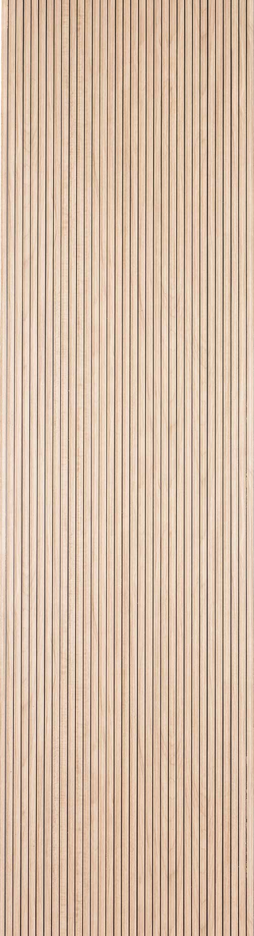 Beige fluted wall panel with matte finish and vertical ridges, showcasing a textured and patterned surface.