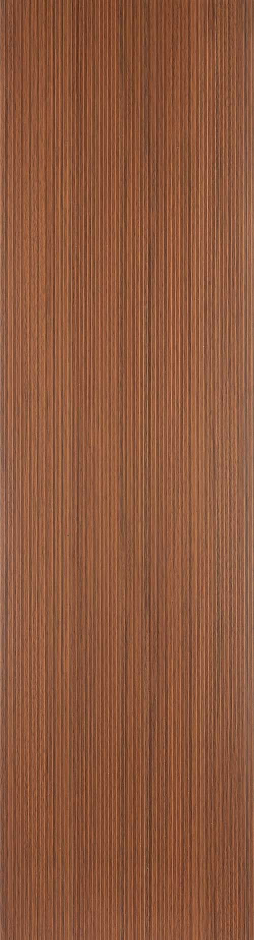 Brown matte fluted louver panel with vertical ridges and textured finish