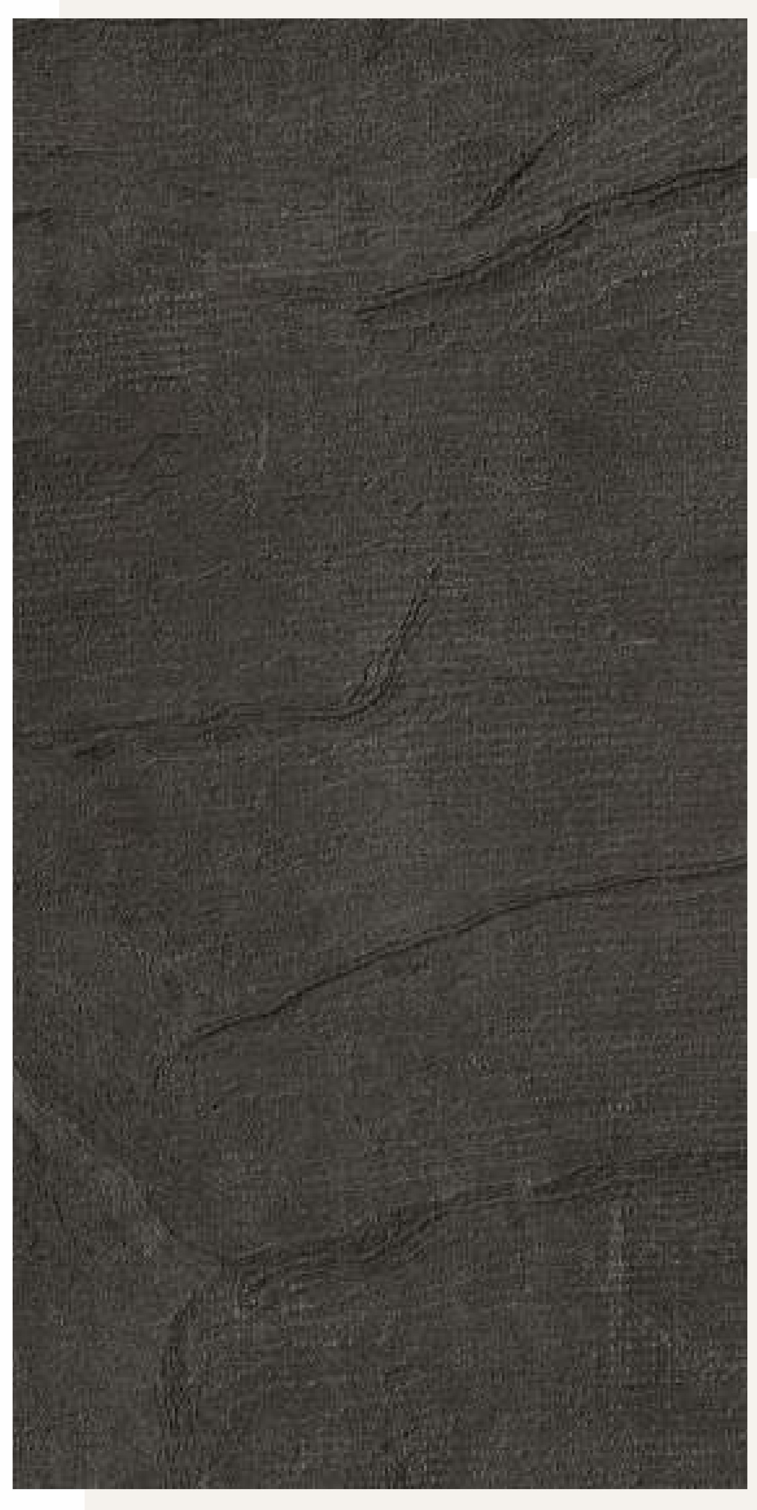 Black matte laminate with wood grain texture and dark streaks.