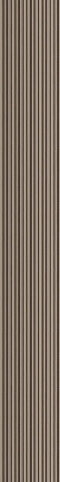Beige fluted wall panel with matte finish and vertical grooves, showing textured surface and uniform pattern.