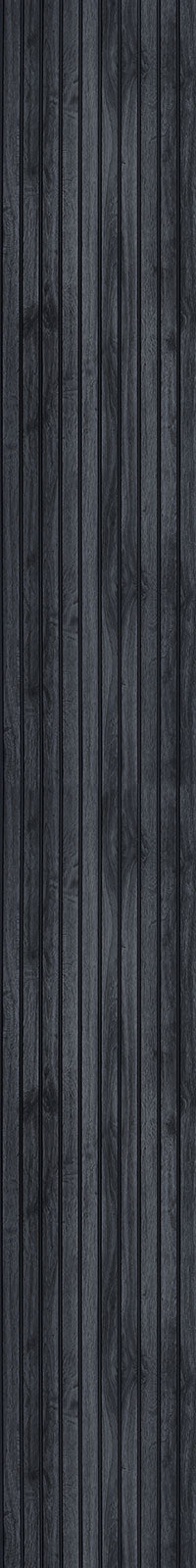 Grey fluted louver panel with matte finish and vertical grooves showing textured surface.