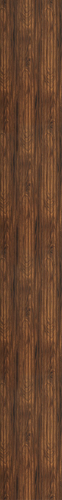 Brown wood louver panel with matte finish and wood grain texture in vertical pattern