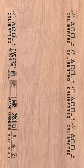 ACO PLUS 8 ft. x 4 ft. 16 mm Calibrated MR Plywood Beige Wood Natural Veneer - ACO PLUS