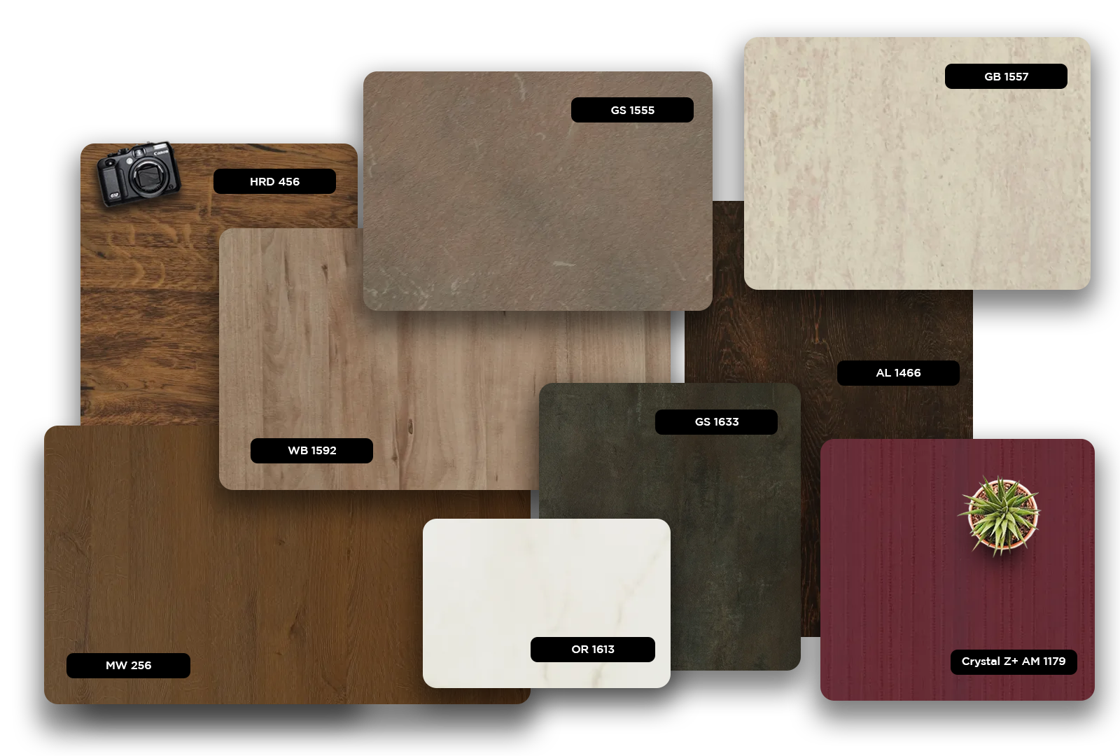 Dark brown wood grain laminate with matte finish and visible texture, labeled AL 1466, part of decorative laminate