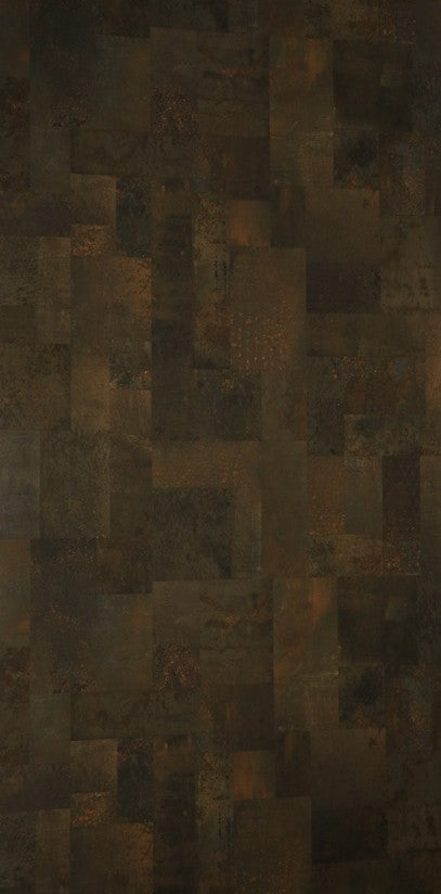 3223 SF METAL WORK Brown Designer Suede Laminate - AmulyaMica