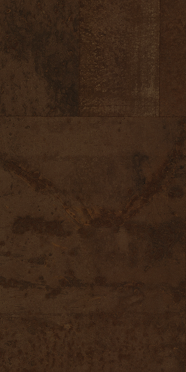 3263 SN RUSTIC METAL WORK Brown Metallic Gloss Laminate - AmulyaMica