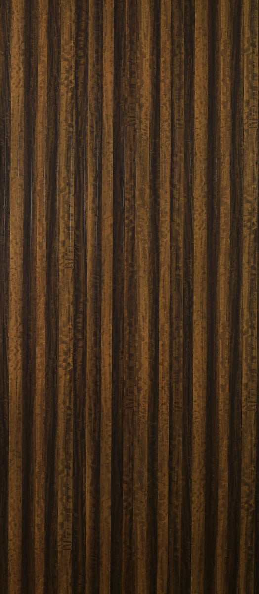 8757 HGF GOLDEN VENEER Brown Fluted High Gloss Laminate - AmulyaMica