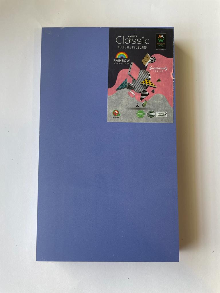 LAVENDER PVC BOARD Blue Plain Colors Gloss Laminate - AmulyaMica