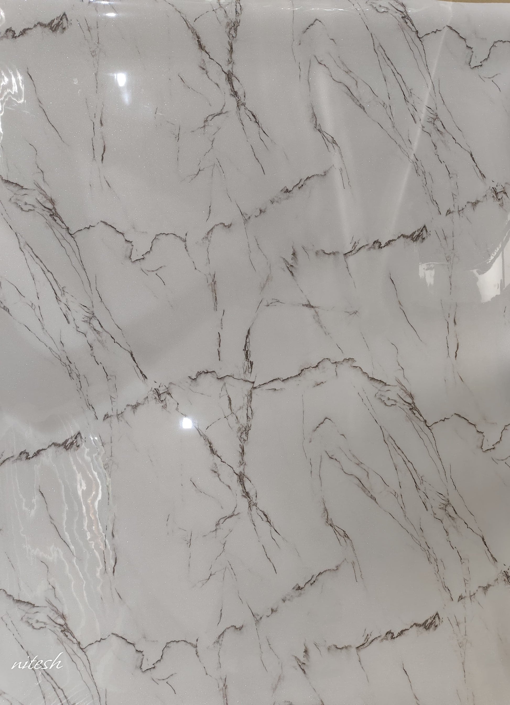 LX4033 Grey Marble & Stone Gloss Laminate - AmulyaMica