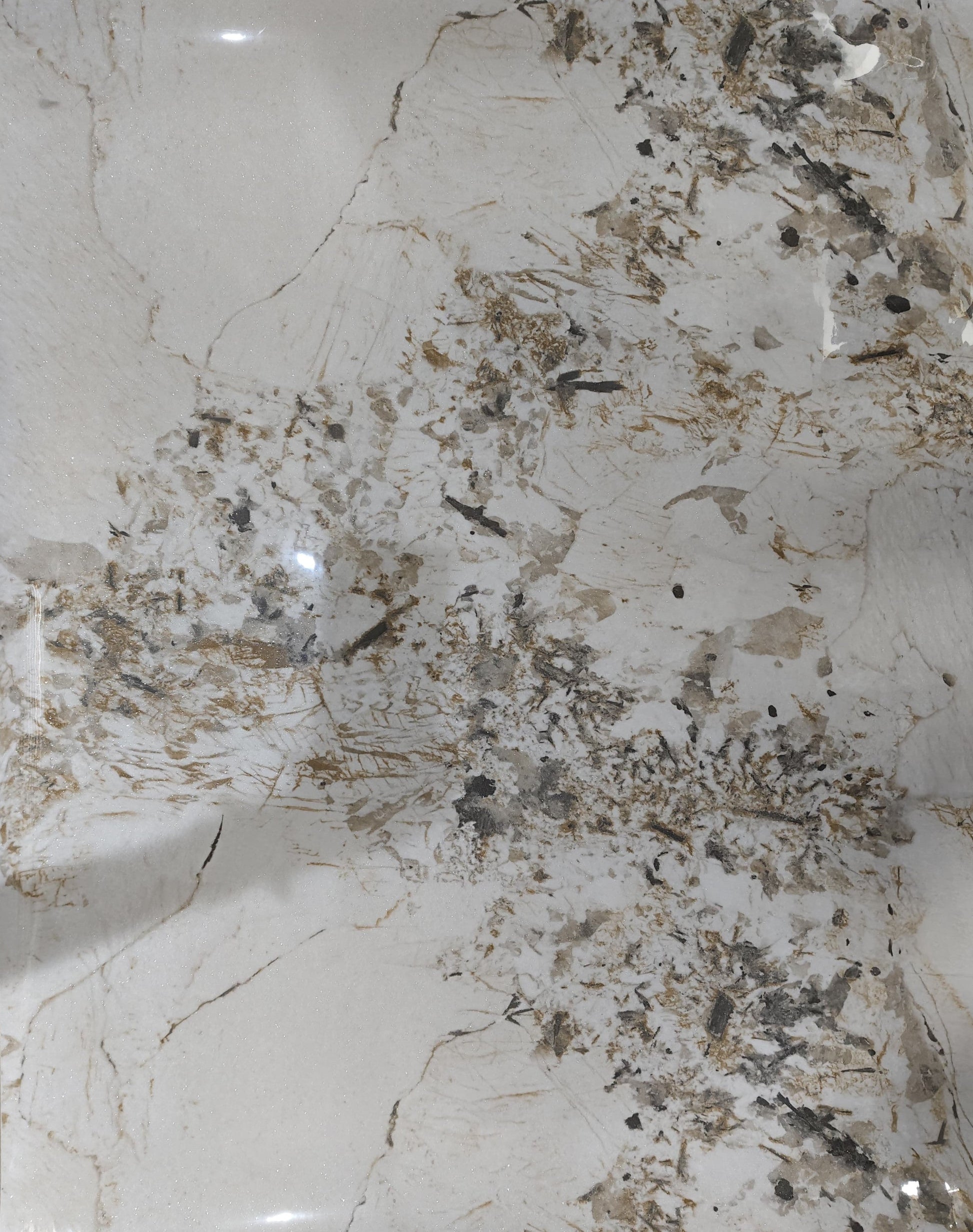 LX4035 White Marble & Stone Gloss Laminate - AmulyaMica